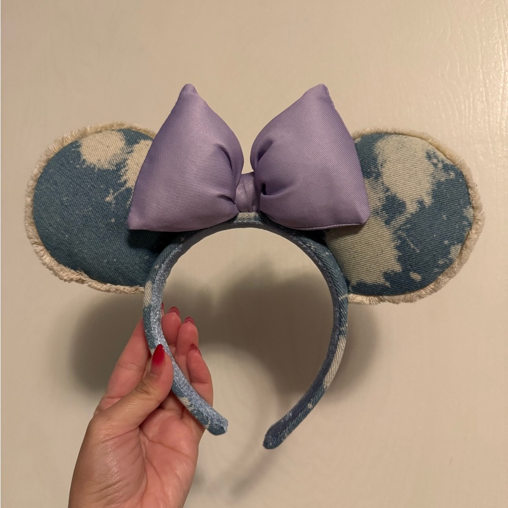 Disney Blue and Purple Minnie Mouse Ears Headband